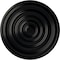 Ekena Millwork Carton Ceiling Medallion (For Canopies up to 2 5/8"), Hand-Painted Jet Black, 12 5/8"OD x 1"P CM13CABLF - alternate 1